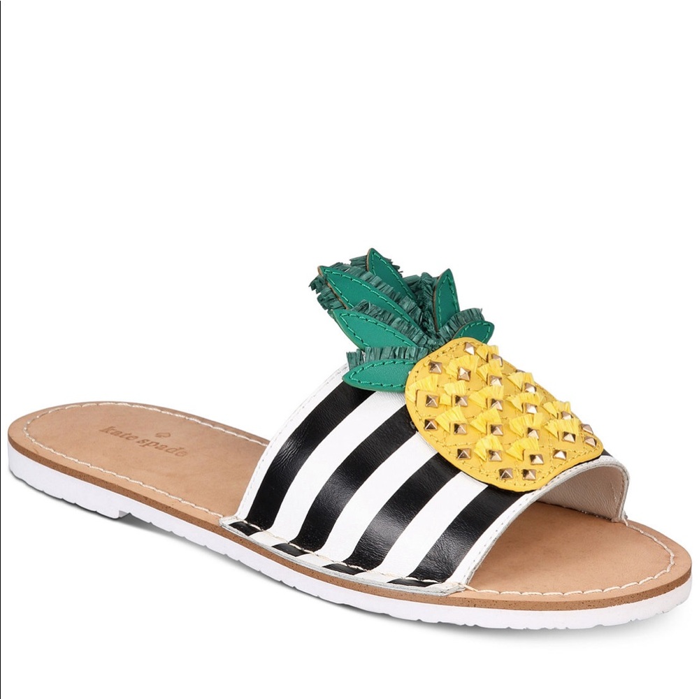 NWT Kate Spade Icarus pineapple slides